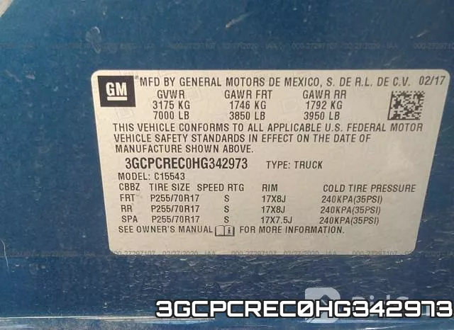 3GCPCREC0HG342973 фото 7