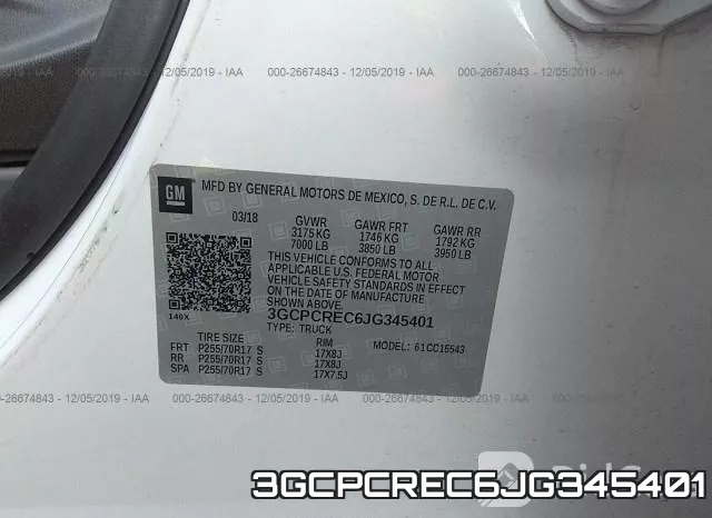 3GCPCREC6JG345401 фото 8