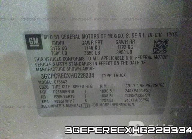 3GCPCRECXHG228334 фото 7