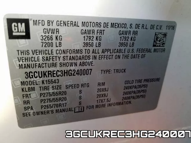 3GCUKREC3HG240007 фото 2