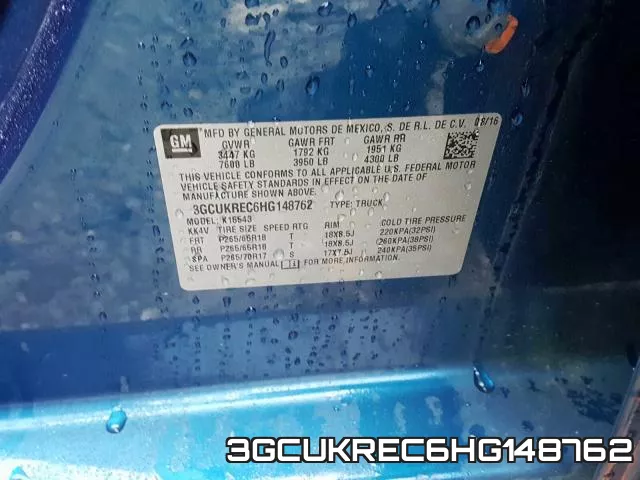 3GCUKREC6HG148762 фото 2
