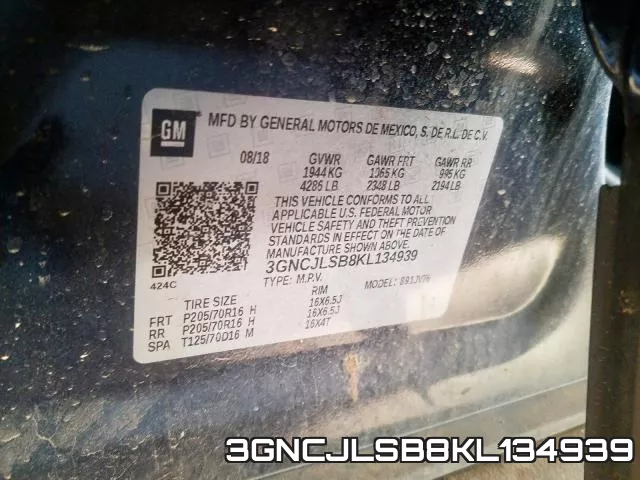 3GNCJLSB8KL134939 фото 2