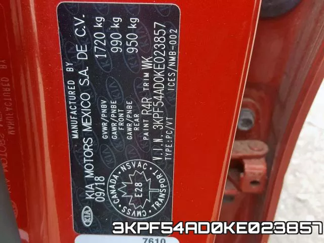 3KPF54AD0KE023857 фото 2