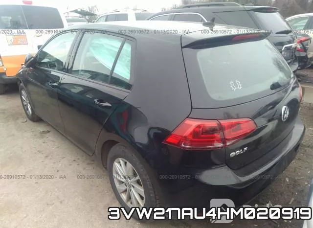 3VW217AU4HM020919 фото 4
