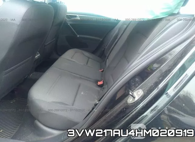 3VW217AU4HM020919 фото 8