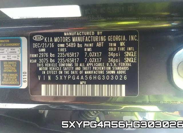5XYPG4A56HG303026 фото 9