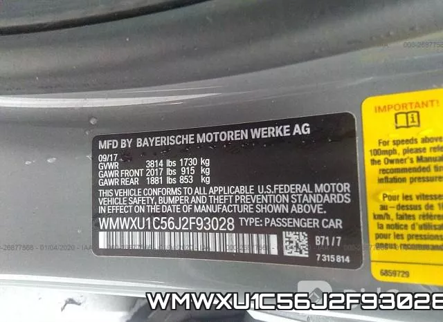 WMWXU1C56J2F93028 фото 6