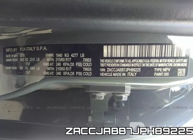 ZACCJABB7JPH89225 фото 8