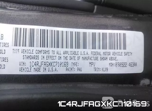 1C4RJFAGXKC710169 фото 8