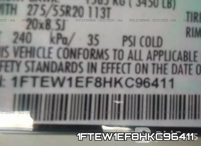 1FTEW1EF8HKC96411 фото 10