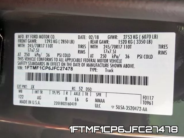 1FTMF1CP6JFC27478 фото 2
