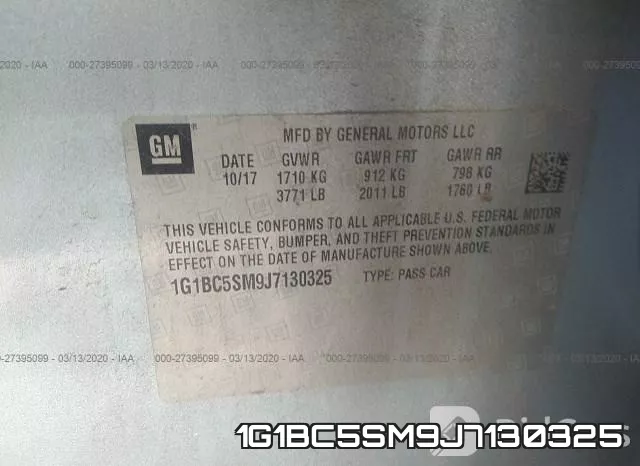 1G1BC5SM9J7130325 фото 10