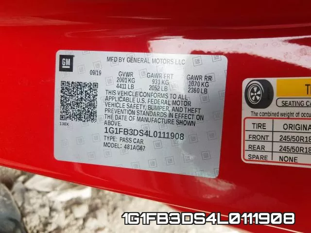 1G1FB3DS4L0111908 фото 2