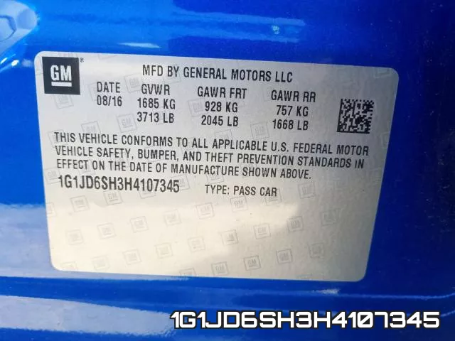 1G1JD6SH3H4107345 фото 2