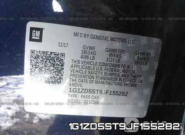 1G1ZD5ST9JF155282 фото 8