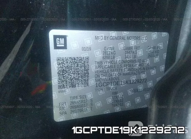 1GCPTDE19K1229272 фото 6