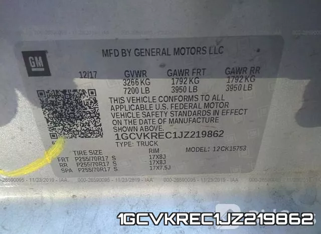 1GCVKREC1JZ219862 фото 10