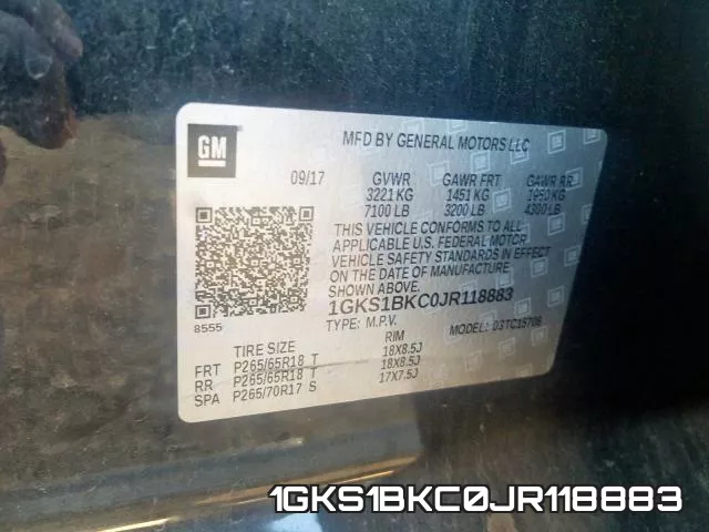 1GKS1BKC0JR118883 фото 2