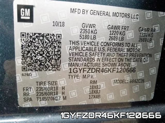 1GYFZDR46KF120666 фото 2