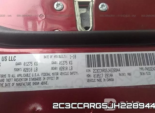 2C3CCARG5JH228944 фото 8