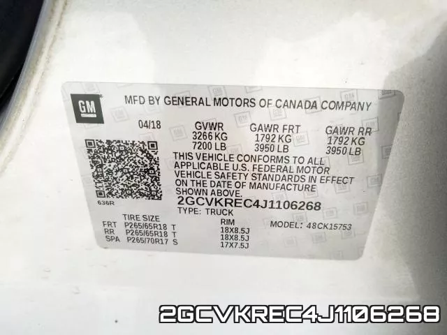 2GCVKREC4J1106268 фото 2