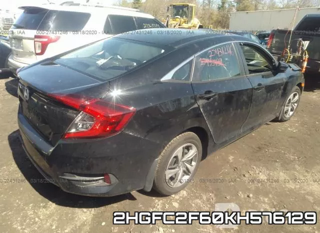 2HGFC2F60KH576129 фото 4