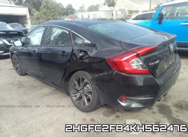 2HGFC2F84KH562476 фото 4