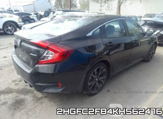 2HGFC2F84KH562476 фото 5