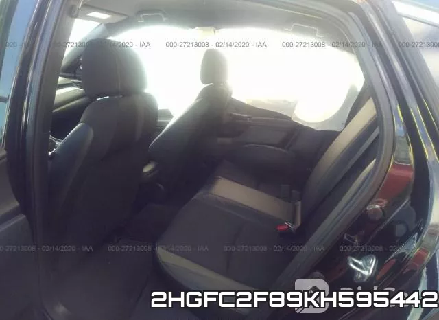 2HGFC2F89KH595442 фото 6
