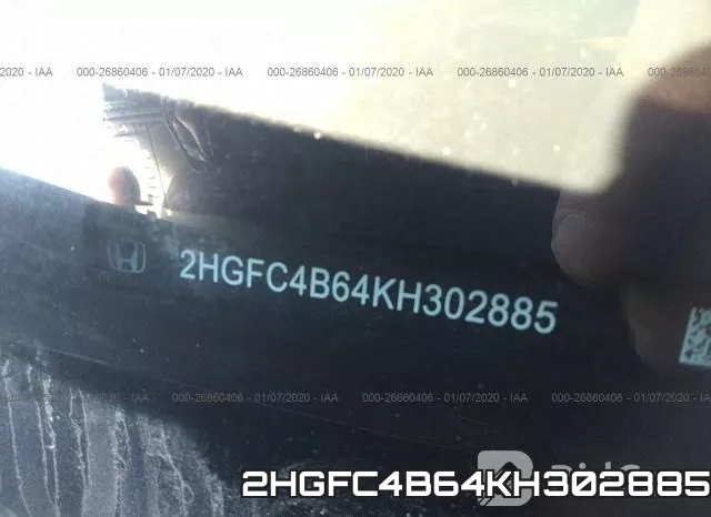 2HGFC4B64KH302885 фото 9