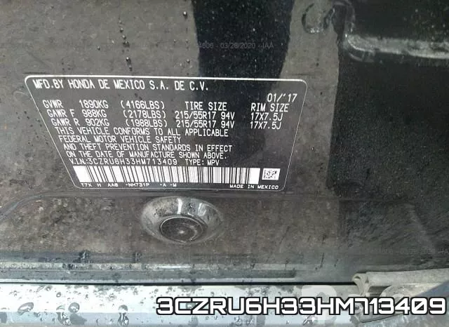 3CZRU6H33HM713409 фото 10