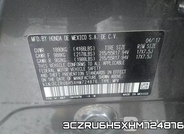 3CZRU6H5XHM724876 фото 8