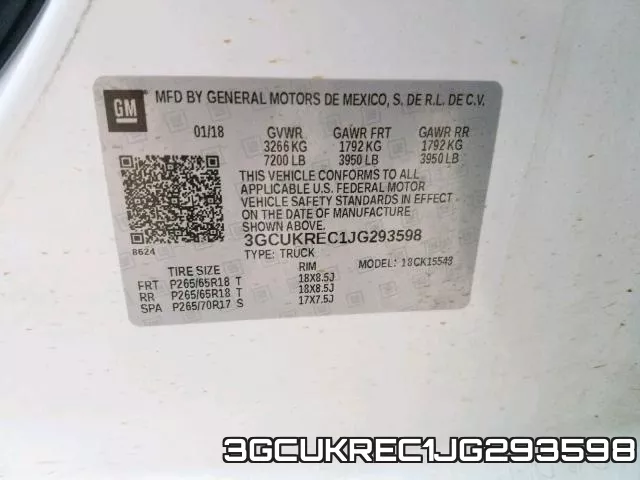 3GCUKREC1JG293598 фото 2