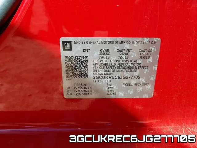 3GCUKREC6JG277705 фото 2