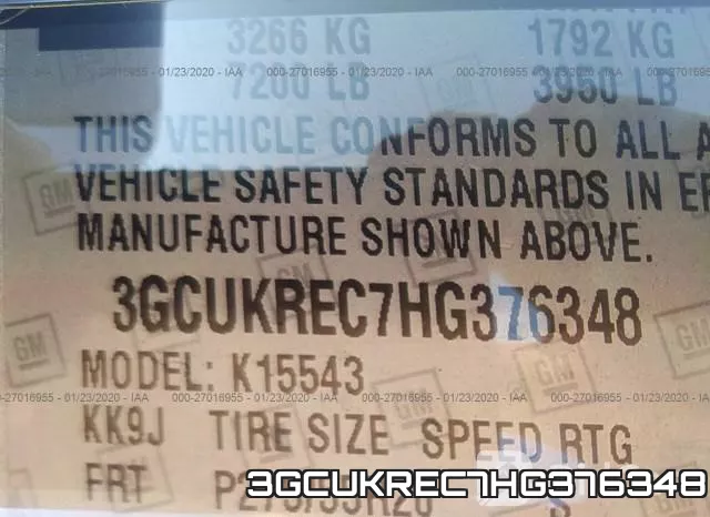 3GCUKREC7HG376348 фото 8