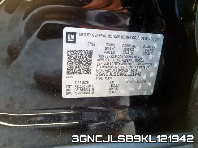 3GNCJLSB9KL121942 фото 2