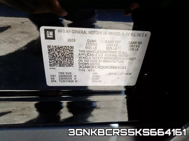 3GNKBCRS5KS664161 фото 2