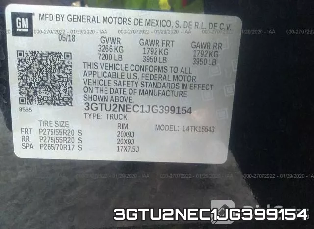 3GTU2NEC1JG399154 фото 8