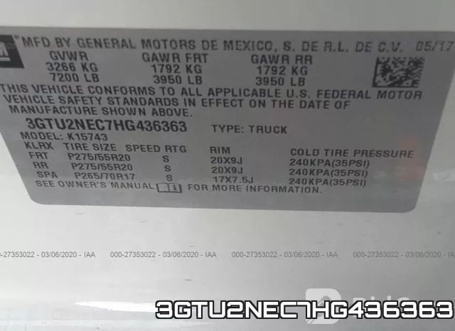 3GTU2NEC7HG436363 фото 8