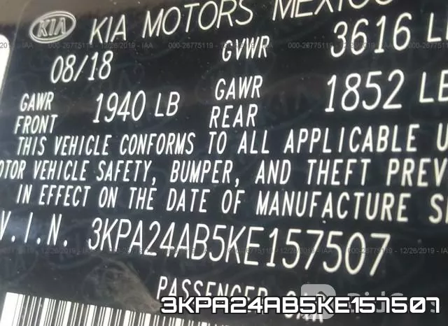 3KPA24AB5KE157507 фото 6