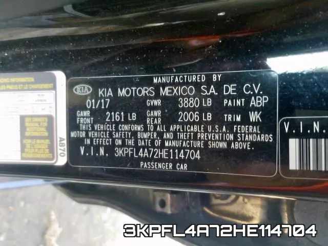 3KPFL4A72HE114704 фото 2