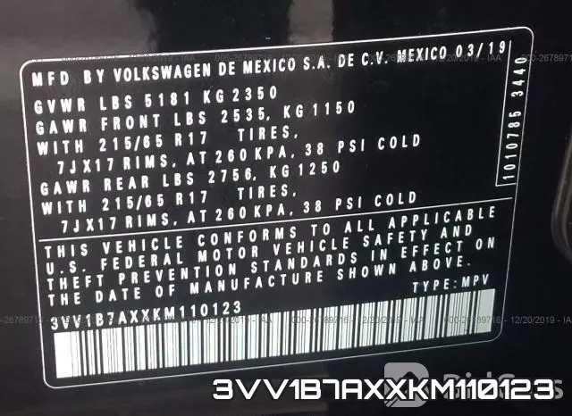 3VV1B7AXXKM110123 фото 9