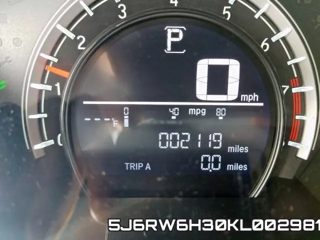 5J6RW6H30KL002981 фото 6