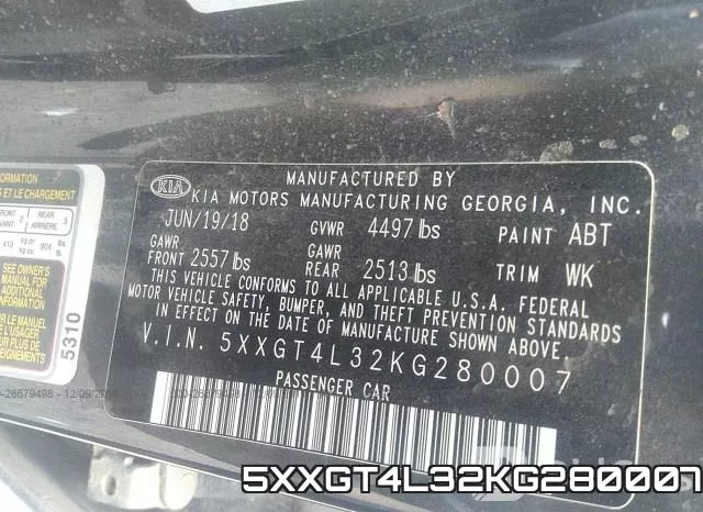 5XXGT4L32KG280007 фото 6