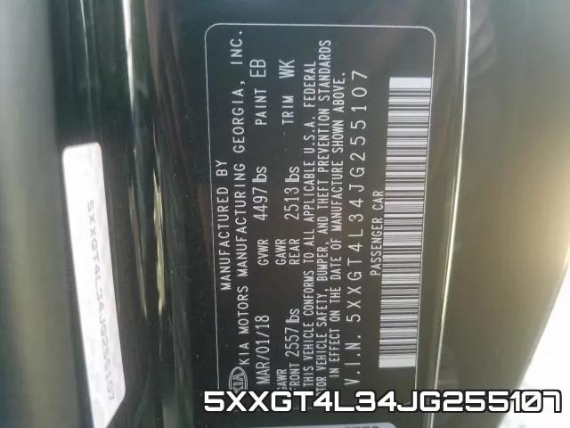 5XXGT4L34JG255107 фото 2