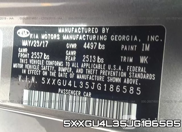 5XXGU4L35JG186585 фото 9