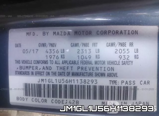JM1GL1U56H1138293 фото 7