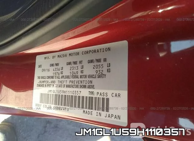 JM1GL1U59H1110357 фото 7