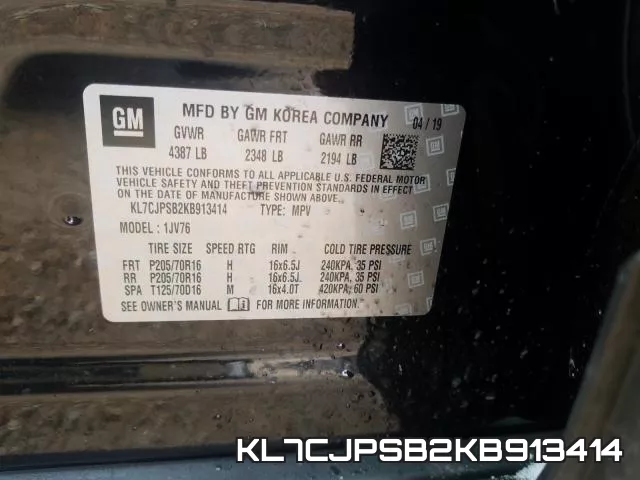 KL7CJPSB2KB913414 фото 2