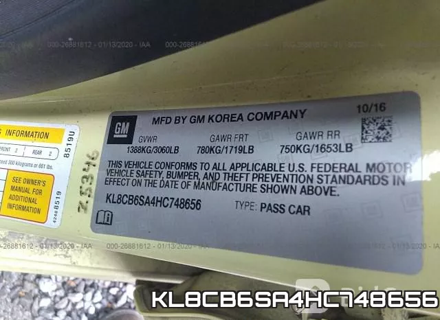 KL8CB6SA4HC748656 фото 6